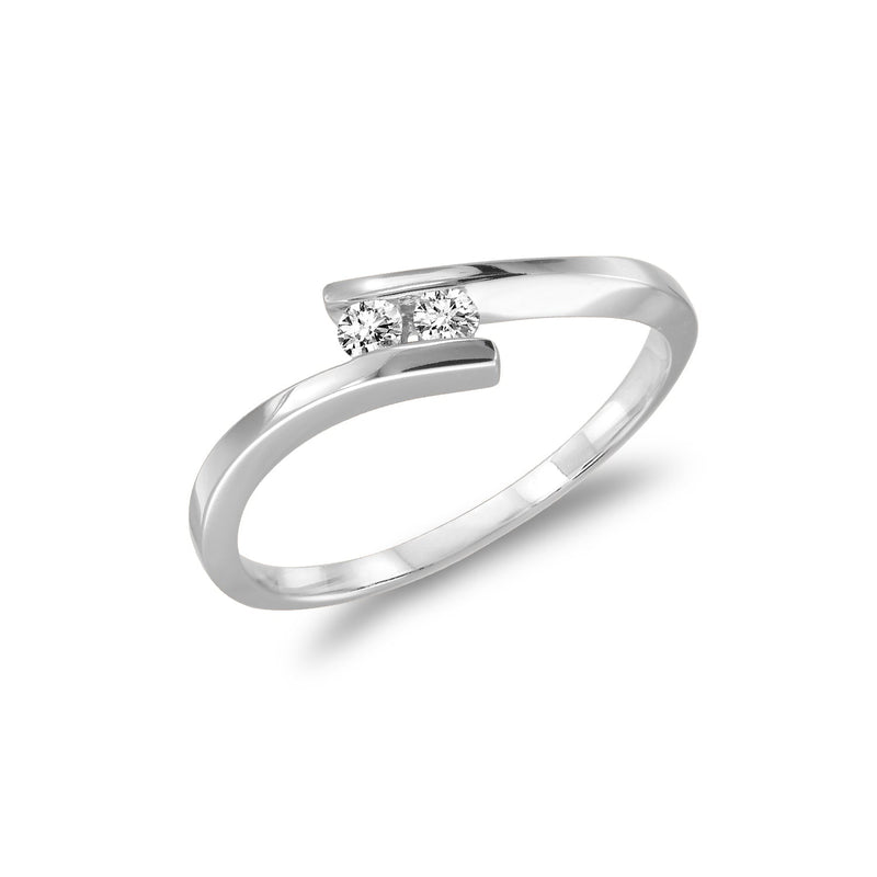 Bague 2 diamants.