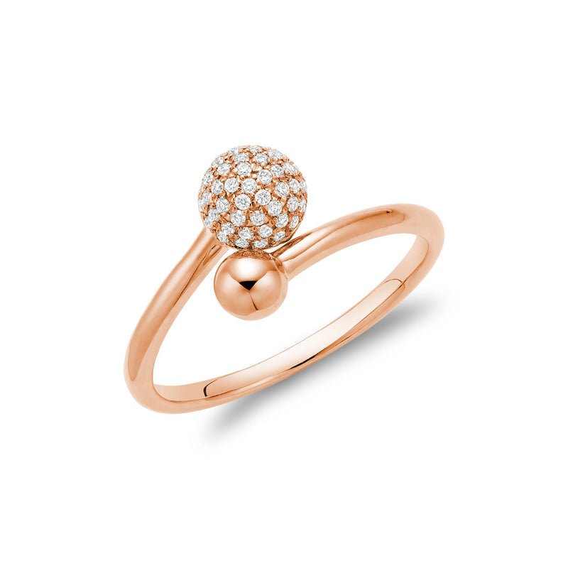 Bague à diamants 2 boules
