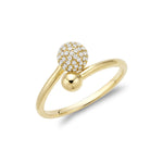 Bague à diamants 2 boules