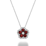 Collier à diamants et pierres véritables.